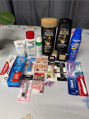 Bundle of personal care and beauty products New